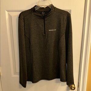 Women’s Oakley Charcoal Quarter-Zip Pullover